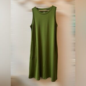 Wool& Sierra Tank Dress L-Long Spring 2024 Olive Tree